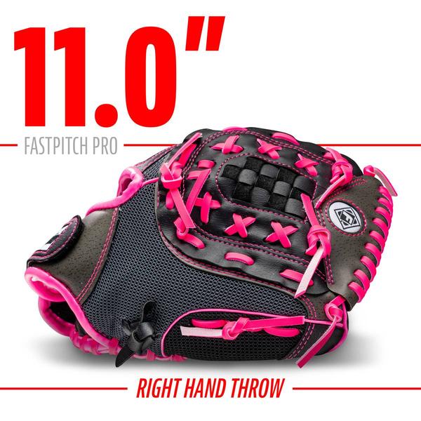 Franklin® 11in. Windmill Softball Glove-Grey/Pink