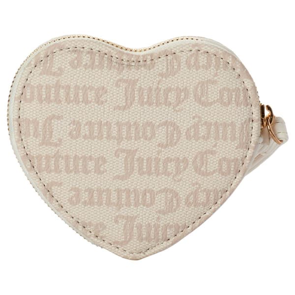 Womens Juicy Couture Juicy Bouquet Heart Zip Around Wristlet