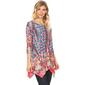 Womens White Mark Floral & Snake Print Marlene Tunic Top - image 3
