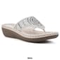 Womens Cliffs by White Mountain Cienna Wedge Thong Sandals - image 7