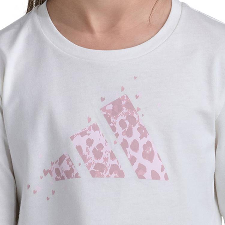 Girls (4-6x) adidas® Long Sleeve Leopard Logo Tee & Leggings Set
