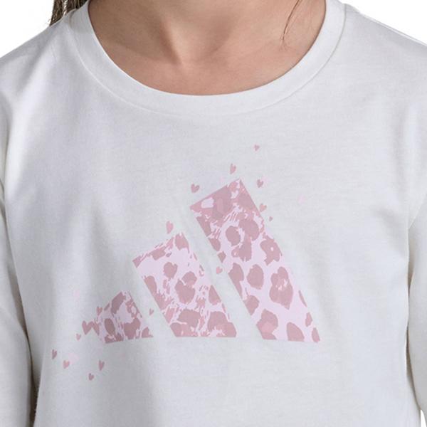 Girls (4-6x) adidas® Long Sleeve Leopard Logo Tee & Leggings Set