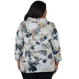 Plus Size Alfred Dunner Cityscape Abstract Melange Blouse