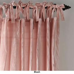 Elrene Korena Tie-Top Crushed Velvet Window Curtain