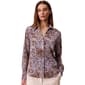 Womens Calvin Klein Long Sleeve V Neck Fitted Blouse - image 1