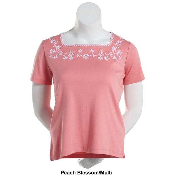 Plus Size Hasting & Smith Short Sleeve Square Neck Tee