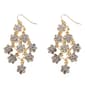 Ashley Cooper(tm) Rhinestone Flower Kite Shape  Earrings - image 1