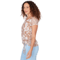 Womens Hears of Palm Cool & Collected Floral Embellished Tee - image 4