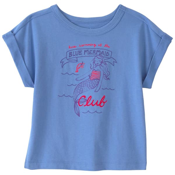 Toddler Girl Carter''s Blue Mermaid Club Ss Tee