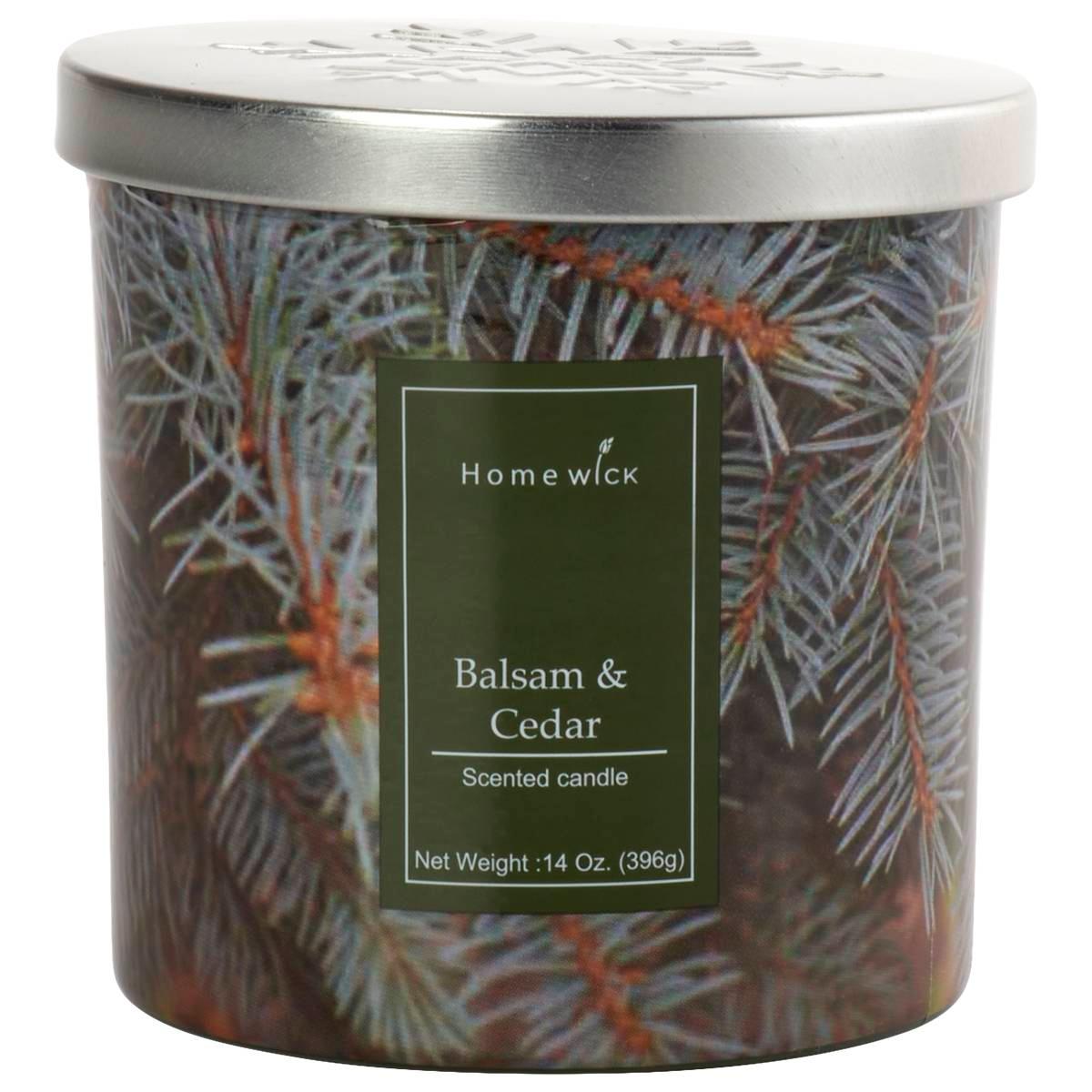 Homewick 14oz. Balsam and Cedar Jar Candle