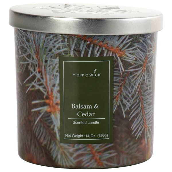 Homewick 14oz. Balsam and Cedar Jar Candle - image 