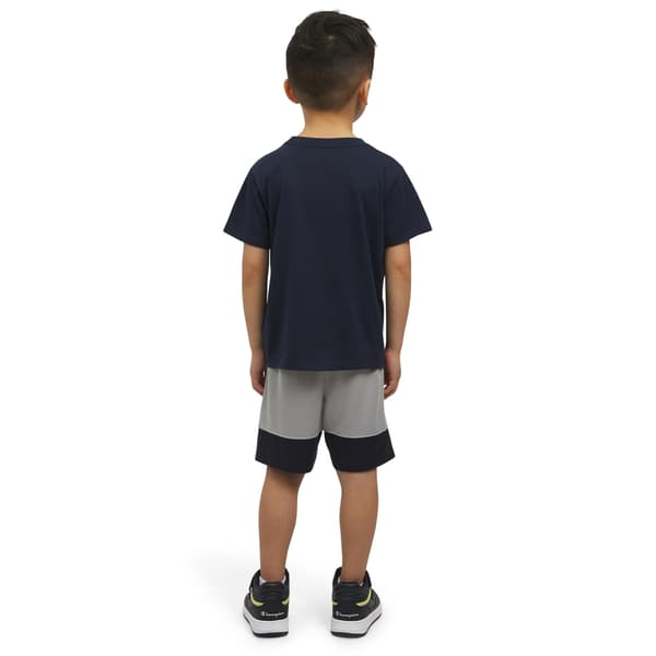 Boys (4-7) Champion® Brand Graphic Logo Tee & Mesh Shorts Set