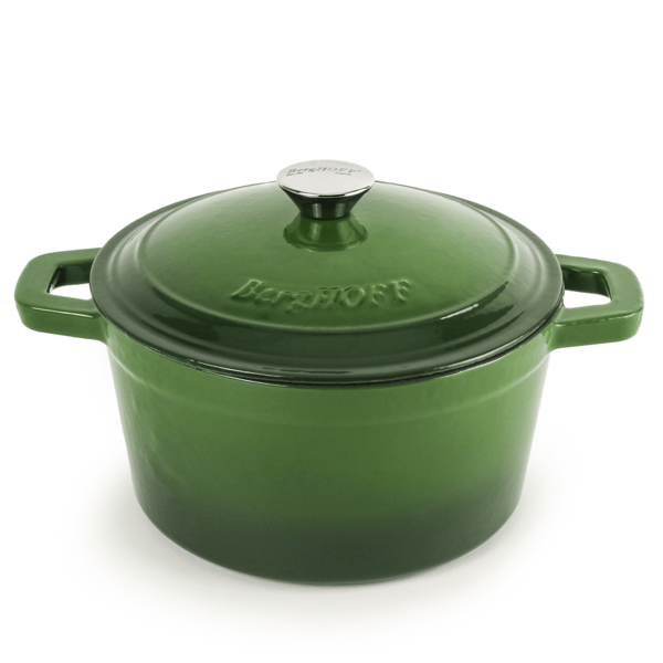 BergHOFF Neo 3pc. Cast Iron Grill Pan & Dutch Oven Cookware Set