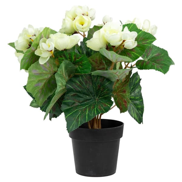 Northlight Seasonal Silk Begonia Artificial Potted Plant