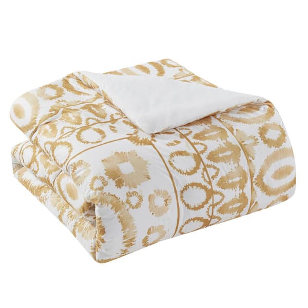 Indigo Ink Panther Gold Boho Medallion Comforter Set