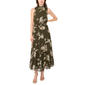 Womens MSK Sleeveless Mock Neck Foil Print Tier Maxi - image 1