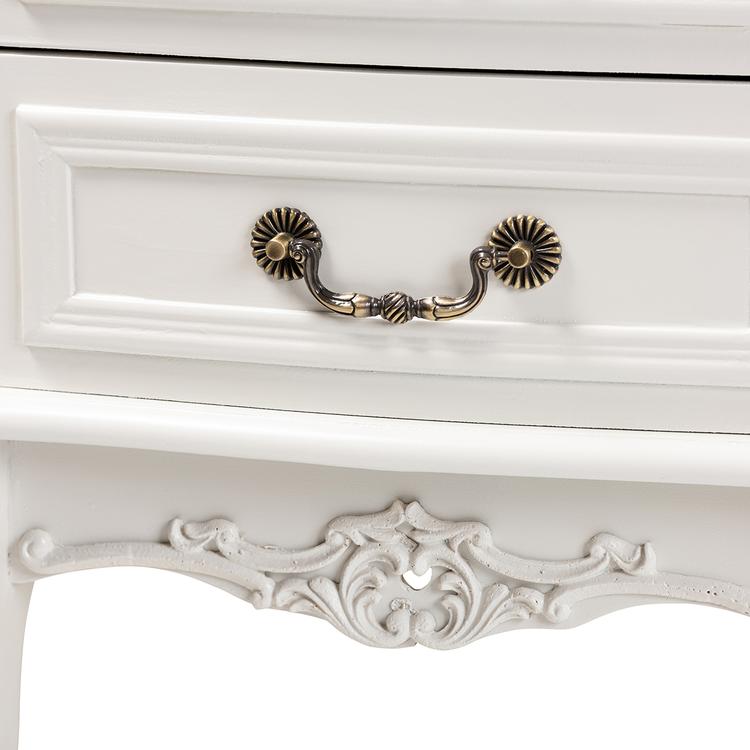 Baxton Studio Gabrielle French Country 2 Drawer Nightstand