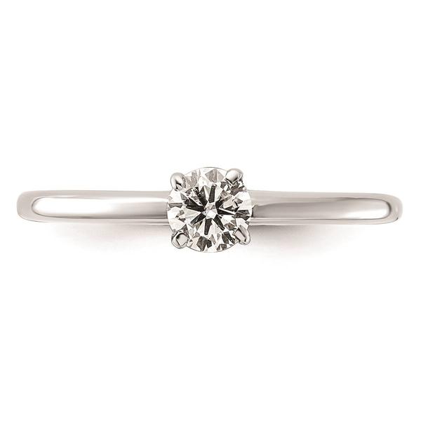 Pure Fire 14kt. White Gold Solitaire Lab Grown Diamond Ring