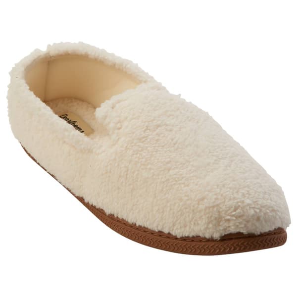 Womens Dearfoams&#40;R&#41; Lina Teddy Closed Back Slippers - image 