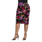 Plus Size 24/7 Comfort Apparel Floral Pencil Skirt - image 2