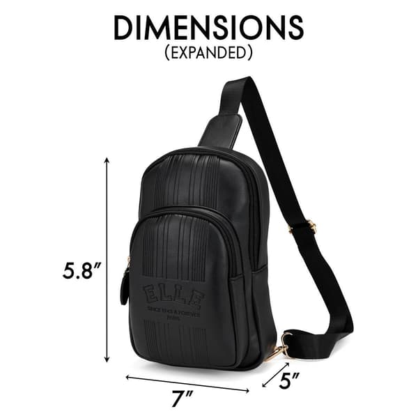 ELLE Roamer Vegan Leather Chic Crossbody Bag
