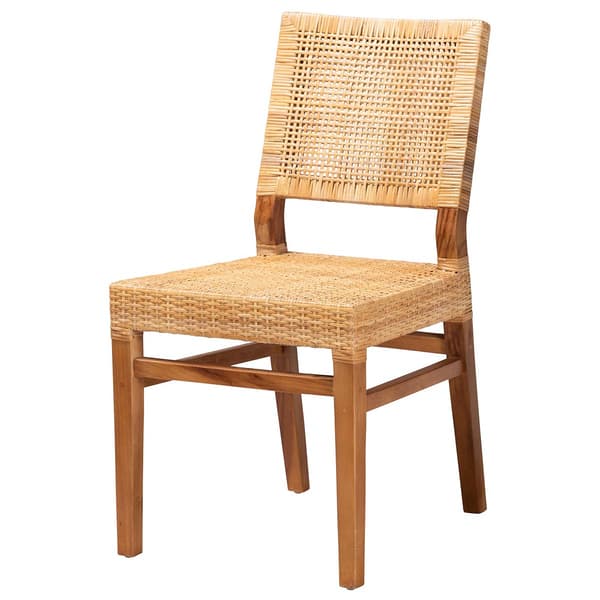 Baxton Studio Lesia Walnut Brown Wood Dining Chair - image 