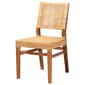 Baxton Studio Lesia Walnut Brown Wood Dining Chair - image 1