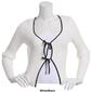 Juniors No Comment Pointelle Open Tie Front Cardigan - image 3