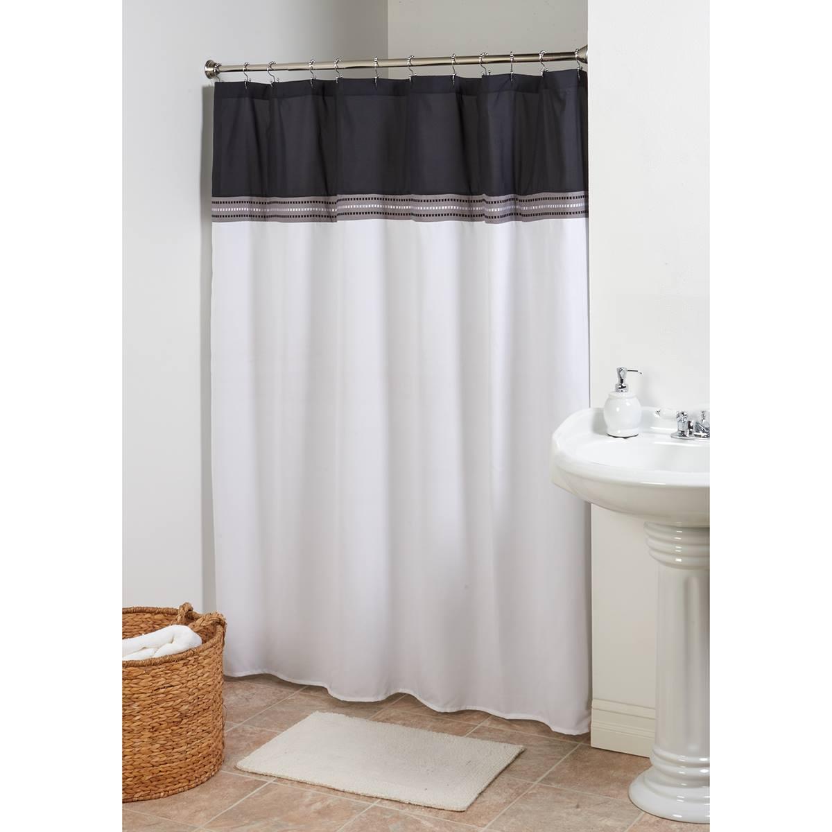 Lush Decor Terra Embroidered Shower Curtain