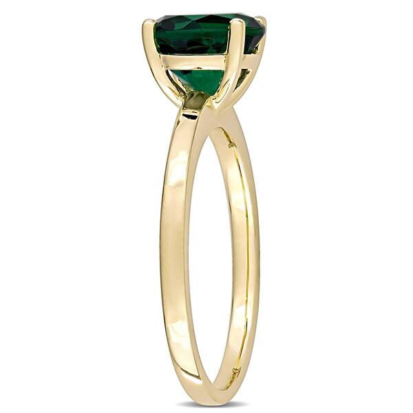 Gemstone Classics&#8482; 10kt. Gold Lab Created Emerald Solitaire Ring