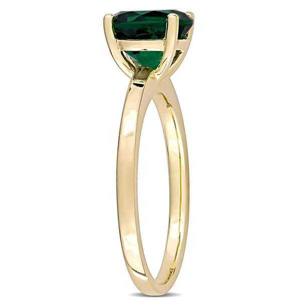 Gemstone Classics™ 10kt. Gold Lab Created Emerald Solitaire Ring