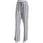 Womens Per Se Stripe Linen Beach Pants - Navy/Grey - image 1