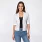 Womens Nina Leonard Elbow Sleeve Button Trim Shrug - image 1