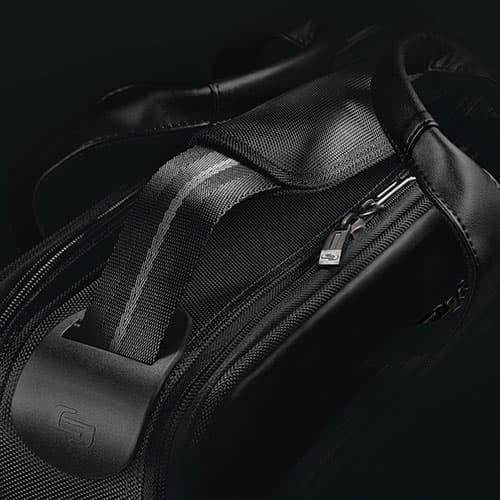 Solo Classic Smart Strap&#174; Briefcase - Black