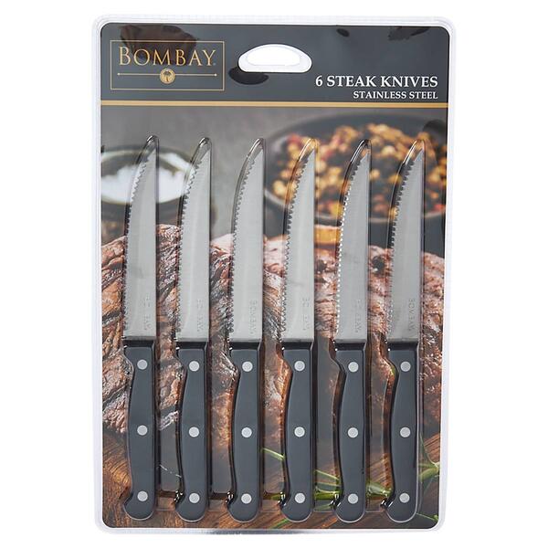 Bombay Stainless Steel Steak Knives - Set of 6 - image 