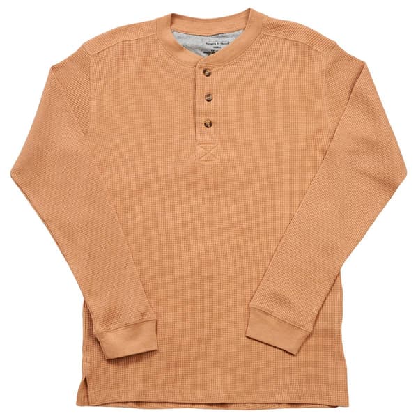 Mens Preswick & Moore&#40;R&#41; Long Sleeve Thermal Henley Pajama Shirt