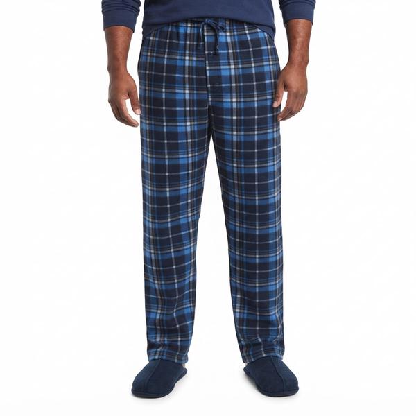 Mens Big & Tall Architect(R) Rolled Pajama Pants - Light Blue/Navy - image 