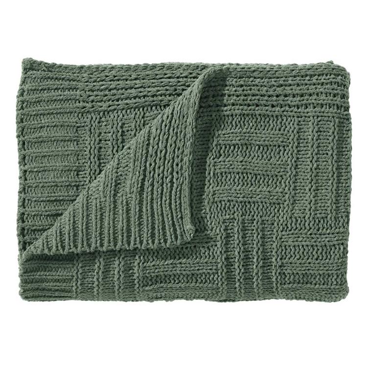 Tommy Bahama Chain Basket Cable Knit Throw