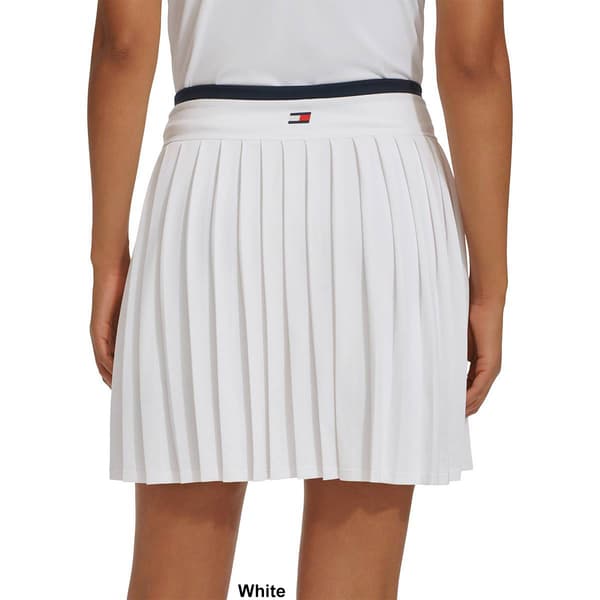 Womens Tommy Hilfiger Lined Pique Pleated Tennis Skort