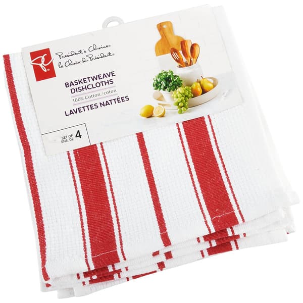 Presidents Choice 4pk. Basket Weave Dishcloths - image 