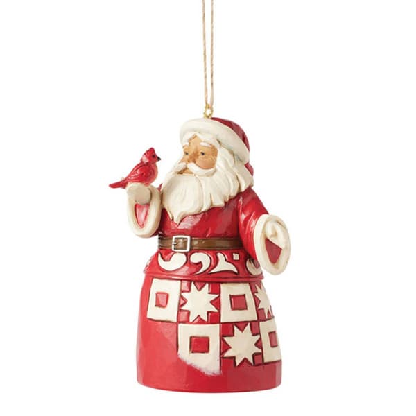 Jim Shore Nordic Noel Santa Hanging Christmas Ornament - image 