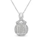 Diamond Classics(tm) 1/3ctw. Diamond Cluster Pendant - image 1