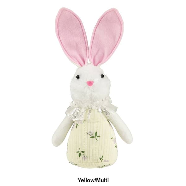 Northlight Seasonal 11in. Spring Floral Easter Bunny Figurine