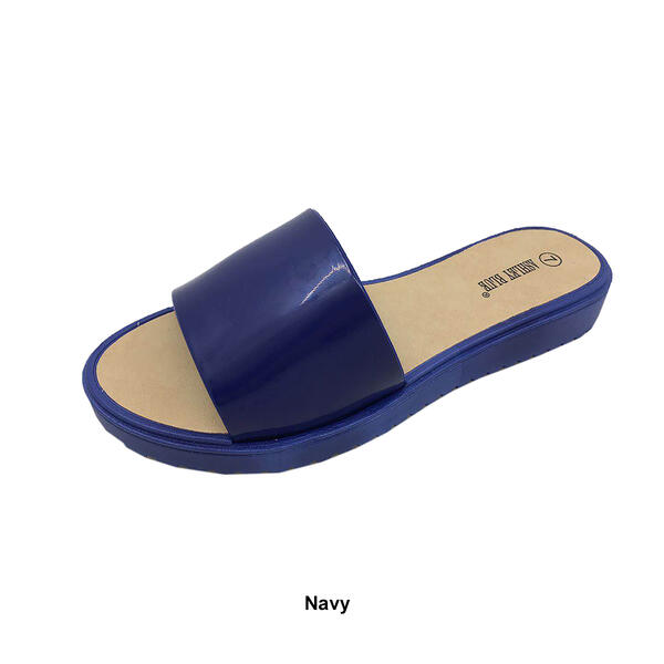 Womens Ashley Blue Blown Jellies Slide Sandals