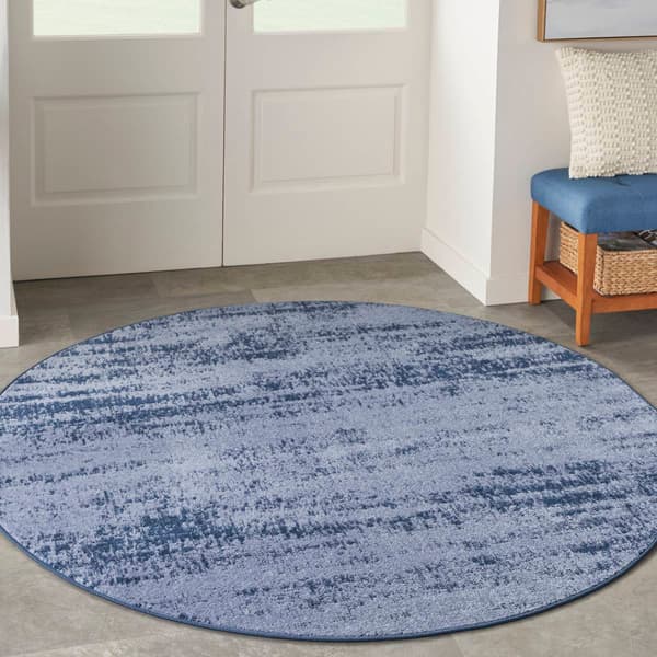 Nourison Essentials Abstract Indoor/Outdoor Round Rug