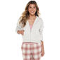Juniors Derek Heart Fleece Zip Front Hoodie - image 1