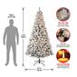 National Tree 7.5ft Acacia Flocked Pre-Lit Christmas Tree - image 4