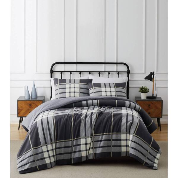 Truly Soft Milo Plaid Flannel Comforter Set - image 