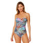 Womens Anne Cole Sunset Dot Twist Front One Piece Swimsuit - image 1