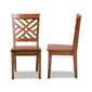 Baxton Studio Caron Walnut Brown Wood 2pc. Dining Chair Set - image 3